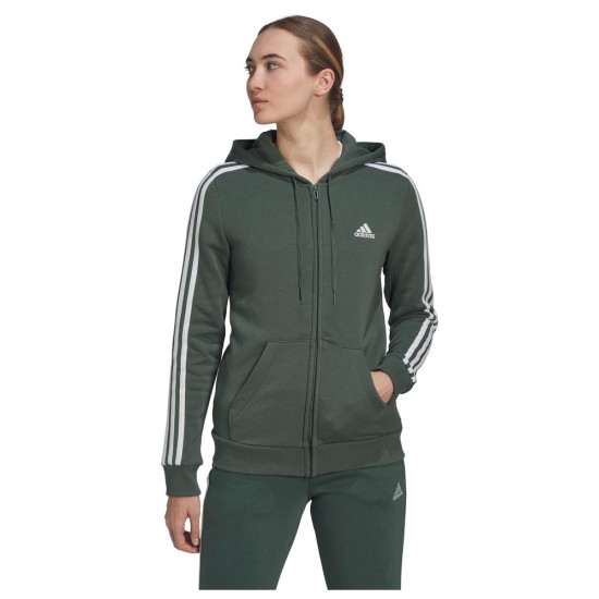 Adidas Γυναικεία ζακέτα Essentials Fleece 3-Stripes Full-Zip Hoodie